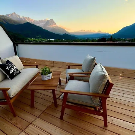 Dachterrasse Panorama-glueck I 가르미슈파르텐키르헨