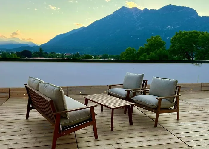 Dachterrasse Panorama-glueck I * Гармиш-Партенкирхен